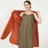 Fleur Set Of 2 - Autumn Rust & Olive Green